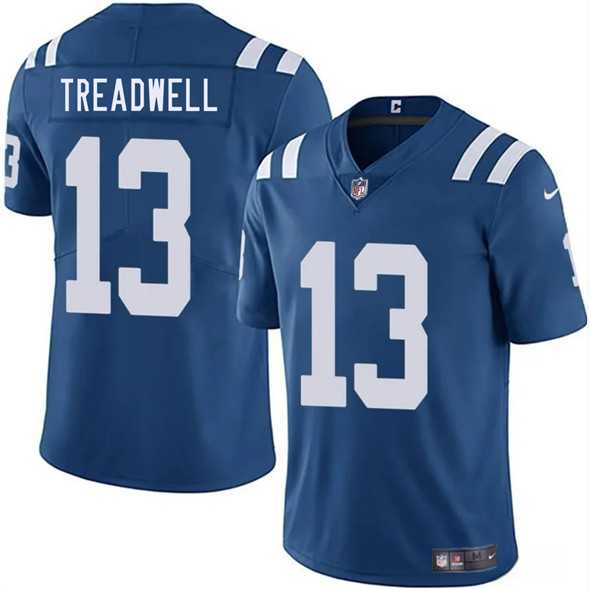 Men & Women & Youth Indianapolis Colts #13 Laquon Treadwell Blue 2025 Vapor Limited Stitched Jersey->indianapolis colts->NFL Jersey